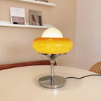 Aurea Egg Tart Table and Floor Lamp with Dimmable LED