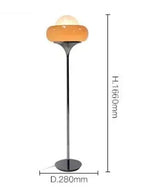 Aurea Egg Tart Table and Floor Lamp with Dimmable LED