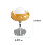 Aurea Egg Tart Table and Floor Lamp with Dimmable LED