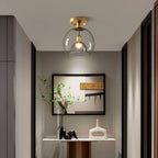 Aurelian Gray Glass Ceiling Lamp Modern Minimalist Design