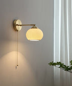 Ribbed Ceramic Lantern Wall Light Cylinder Bulb Included