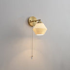 Ribbed Ceramic Lantern Wall Light Cylinder Bulb Included